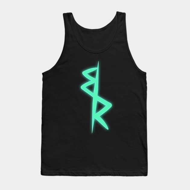 David’s Jacket Logo Neon Glow - Cyberpunk Edgerunners Tank Top by alifpunk